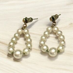 Vintage Faux Pearl Drop Earrings